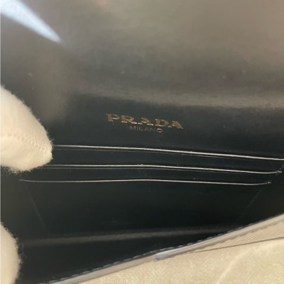 SOLD EUC Prada Black Envelope Wallet - Picture 4 of 9